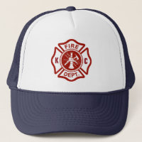 Maltese Cross Custom Initials Fire Rescue Worker