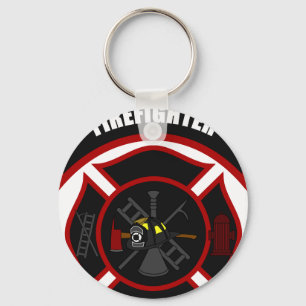 Maltese Cross - Firefighter Key Ring