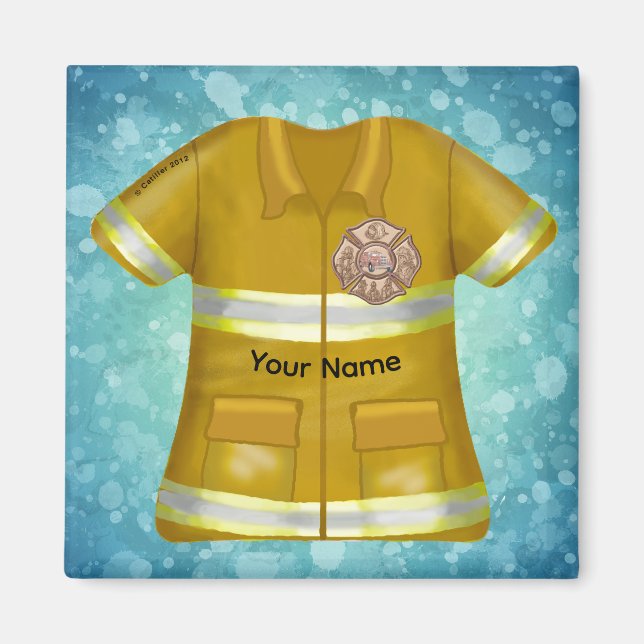 Maltese Cross  Firefighter  Magnet (Front)