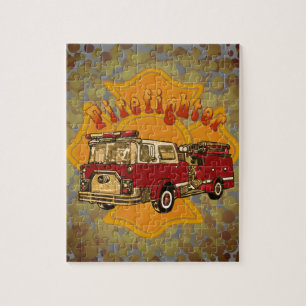 Maltese Cross Firetruck Firefighter jigsaw puzzle