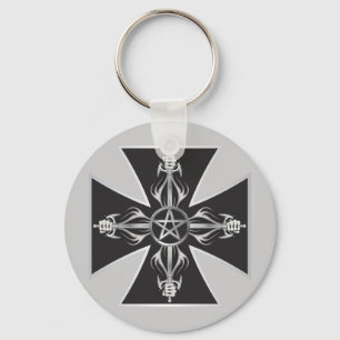 Maltese Cross Key Ring