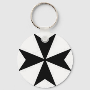 MALTESE CROSS KEY RING