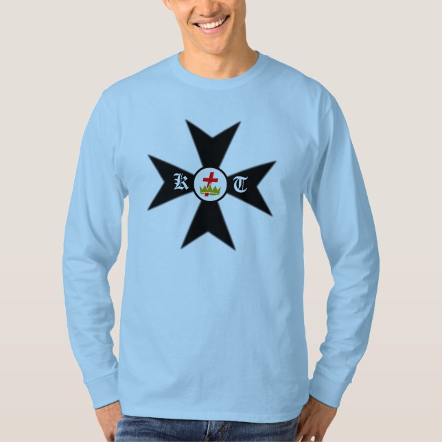 Maltese Cross Knight Templar T-Shirt (Front)