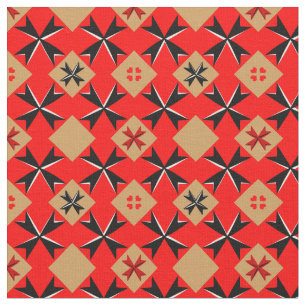 Maltese Cross & Malta Flag Trendy Fabric /fashion