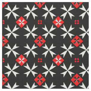 Maltese Cross & Malta Flag Trendy Fabric /fashion