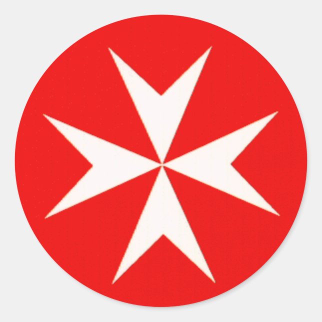 MALTESE CROSS STICKER (Front)