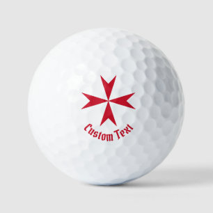 Maltese Cross Symbol Golf Balls