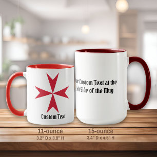 Maltese Cross Symbol Mug
