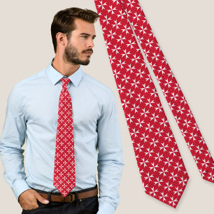 Maltese Cross Symbol Pattern Tie