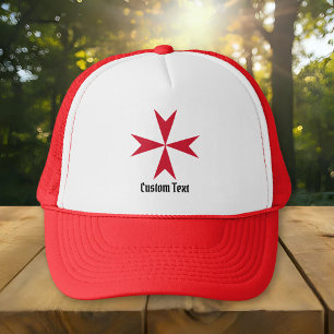Maltese Cross Symbol Trucker Hat