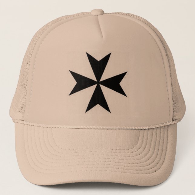 MALTESE CROSS TRUCKER HAT (Front)