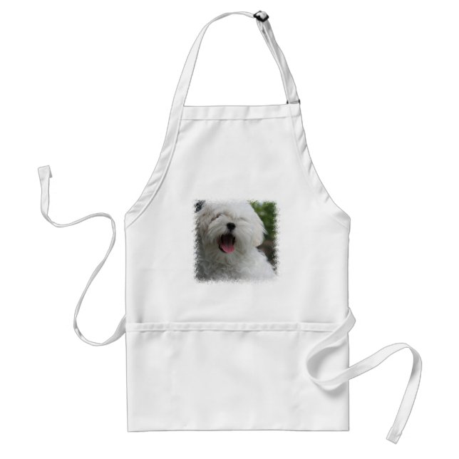 Maltese Dog Apron (Front)