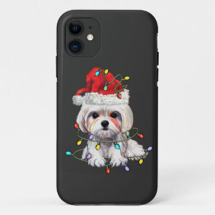 Maltese Dog Christmas, Xmas Maltese Dog Case-Mate iPhone Case