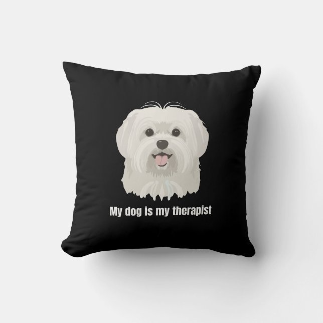 Maltese Dog Cushion (Front)