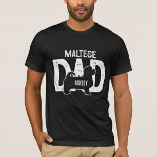 Maltese Dog Dad Puppy Dad T-Shirt