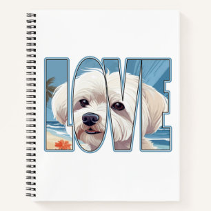 Maltese Dog Love Notebook