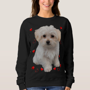 Maltese Dog Lover Dogs Puppies Owners Design Sweatshirt