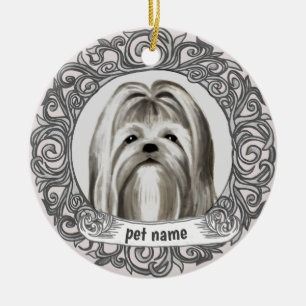 Maltese Dog Loving Memory ornament