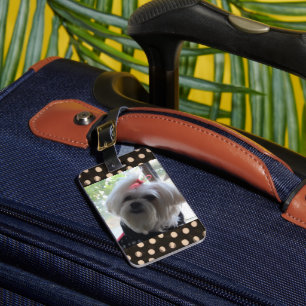 Maltese Dog Luggage Tag