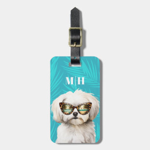 Maltese Dog Luggage Tags