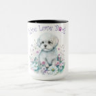 Maltese Dog Mum Floral