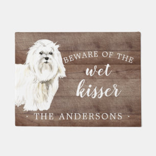 Maltese Dog Personalised Door Mat