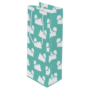 Maltese Dog Puppy Long Hair Wine Gift Bag