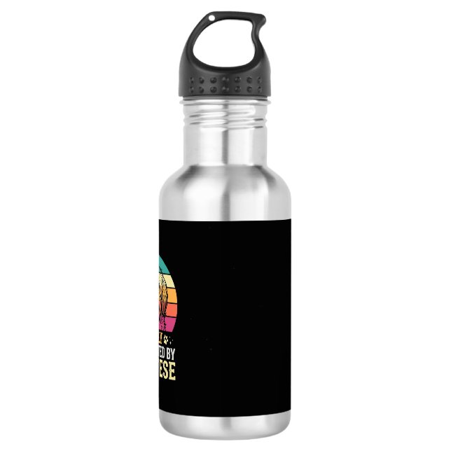 Maltese Dog Retro Sunset Distracted 532 Ml Water Bottle (Front)