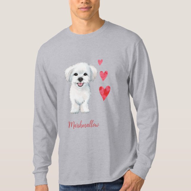 Maltese Dog Toy Breed T-Shirt (Front)