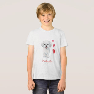 Maltese Dog Toy Breed Tri-Blend Shirt