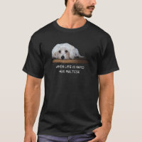 Maltese Dogs Lovers T-shirt Gift Love Puppy Hug Ma