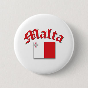 Maltese Flag 6 Cm Round Badge
