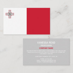Maltese Flag, Flag of Malta Business Card