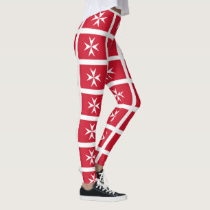 Maltese flag leggings