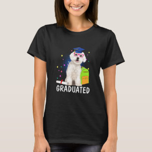 Maltese Graduate Dog Graduation Class Of 2021 T-Shirt