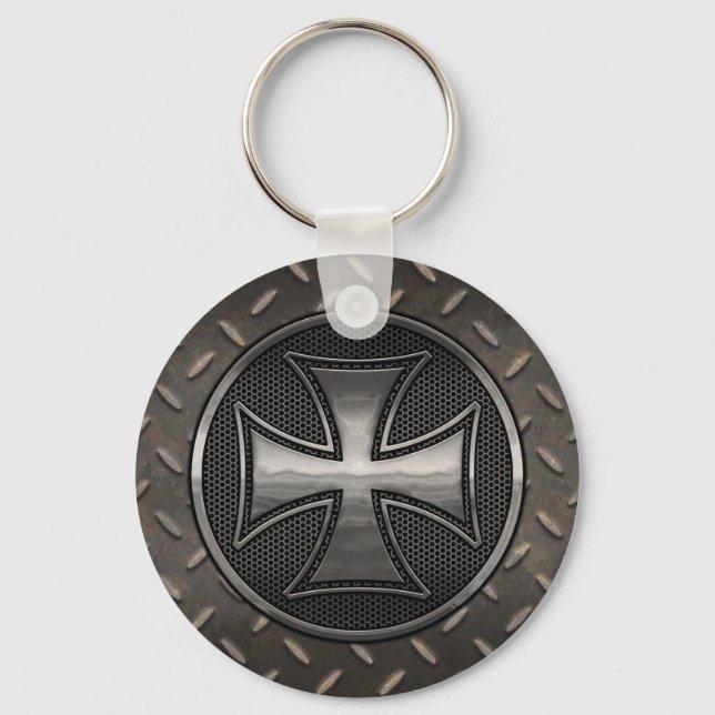 Maltese Gridiron Key Ring (Front)