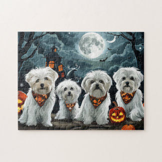 Maltese Halloween Spooky Jigsaw Puzzle