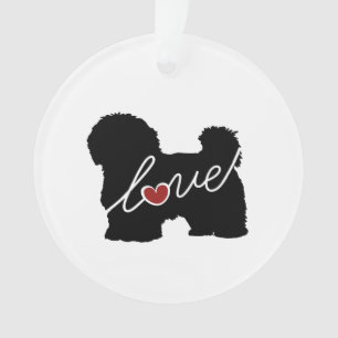 Maltese / Havanese Love Ornament