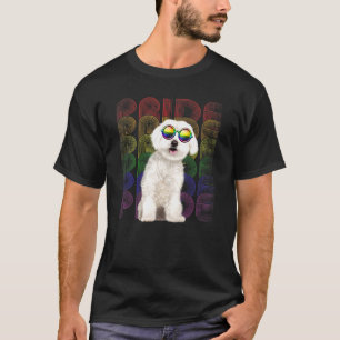 Maltese Lgbt-Q Flag Gay Pride Lesbian Dog Lgbt Mon T-Shirt