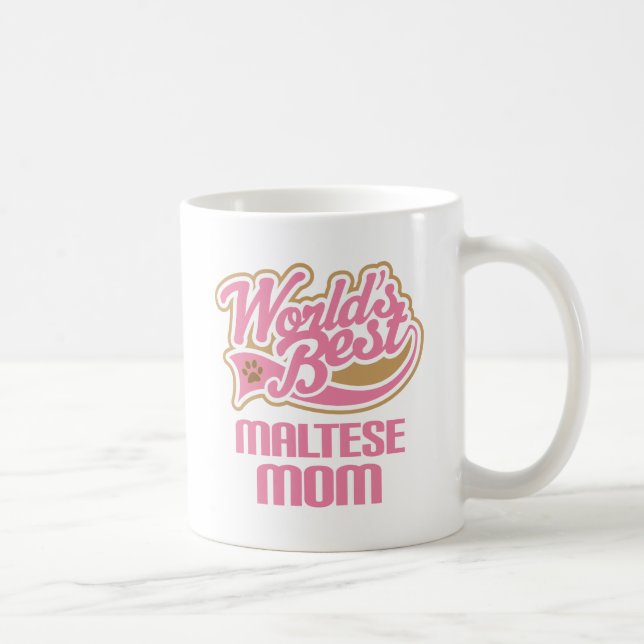 Maltese Mum Dog Breed Gift Coffee Mug (Right)