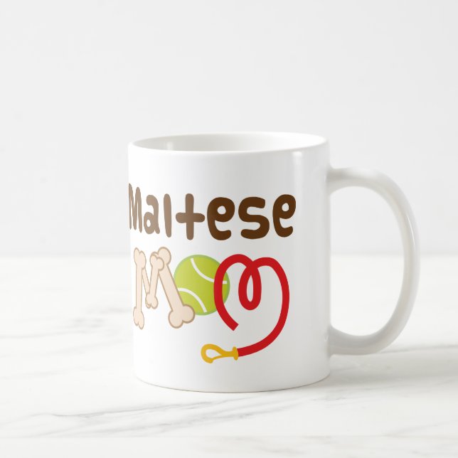 Maltese Mum (Dog Breed) Gift Coffee Mug (Right)