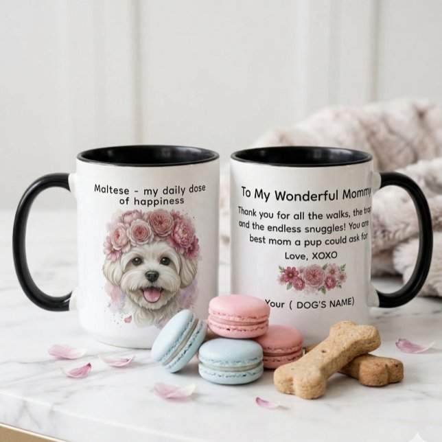 Maltese my daily dose of happiness mug (Creator Uploaded)