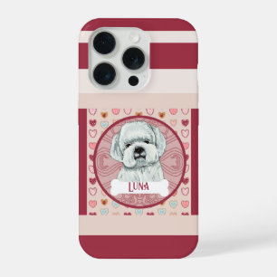Maltese + name Valentine Heart iPhone 11 Pro Case