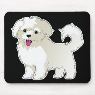 Maltese Puppy Mouse Pad