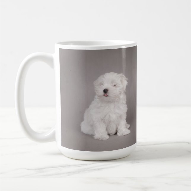 Maltese puppy mug (Left)