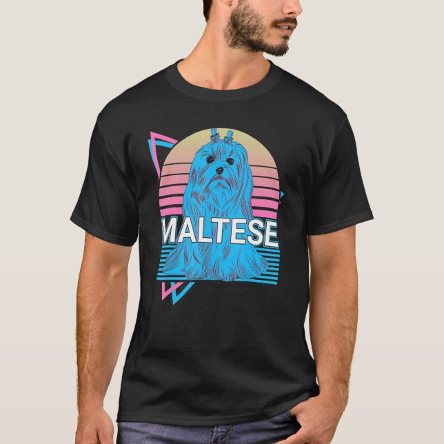 Maltese Retro T-Shirt (Front)