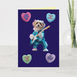 Maltese Rocker Valentine Card