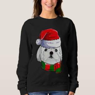 Maltese Santa Claus Boys Apparel Christmas Kids Do Sweatshirt