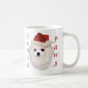 Maltese Santa Paws Coffee Mug