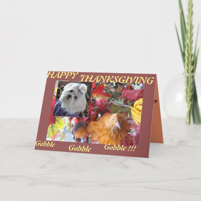 Maltese Seasons Leaves Design Holiday Card (Front)